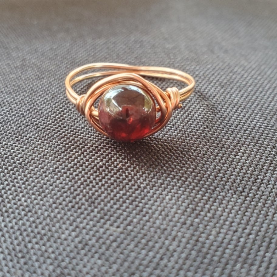Garnet Engagement Ring, Garnet Wedding Ring, Red Garnet Bridal Ring, 14K  Black Gold 1.15 Carat Pave Set Birthstone Vintage Style Handmade